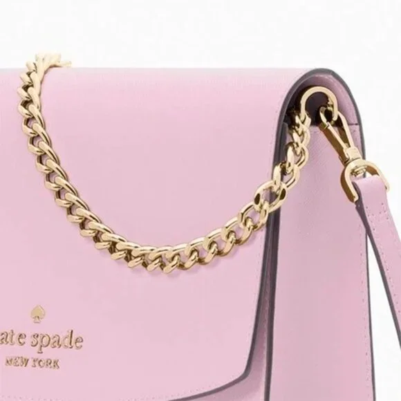 S Kate Spade Carson Convertible Crossbody Bag Pink Leather WKR00119 NWT $299 - Picture 7 of 9
